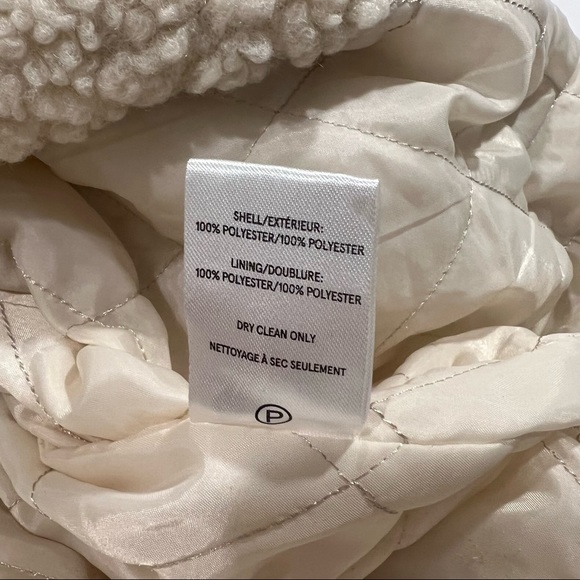 NWT Vigoss Sherpa Longline Shacket Size Medium Cream - Picture 7 of 11